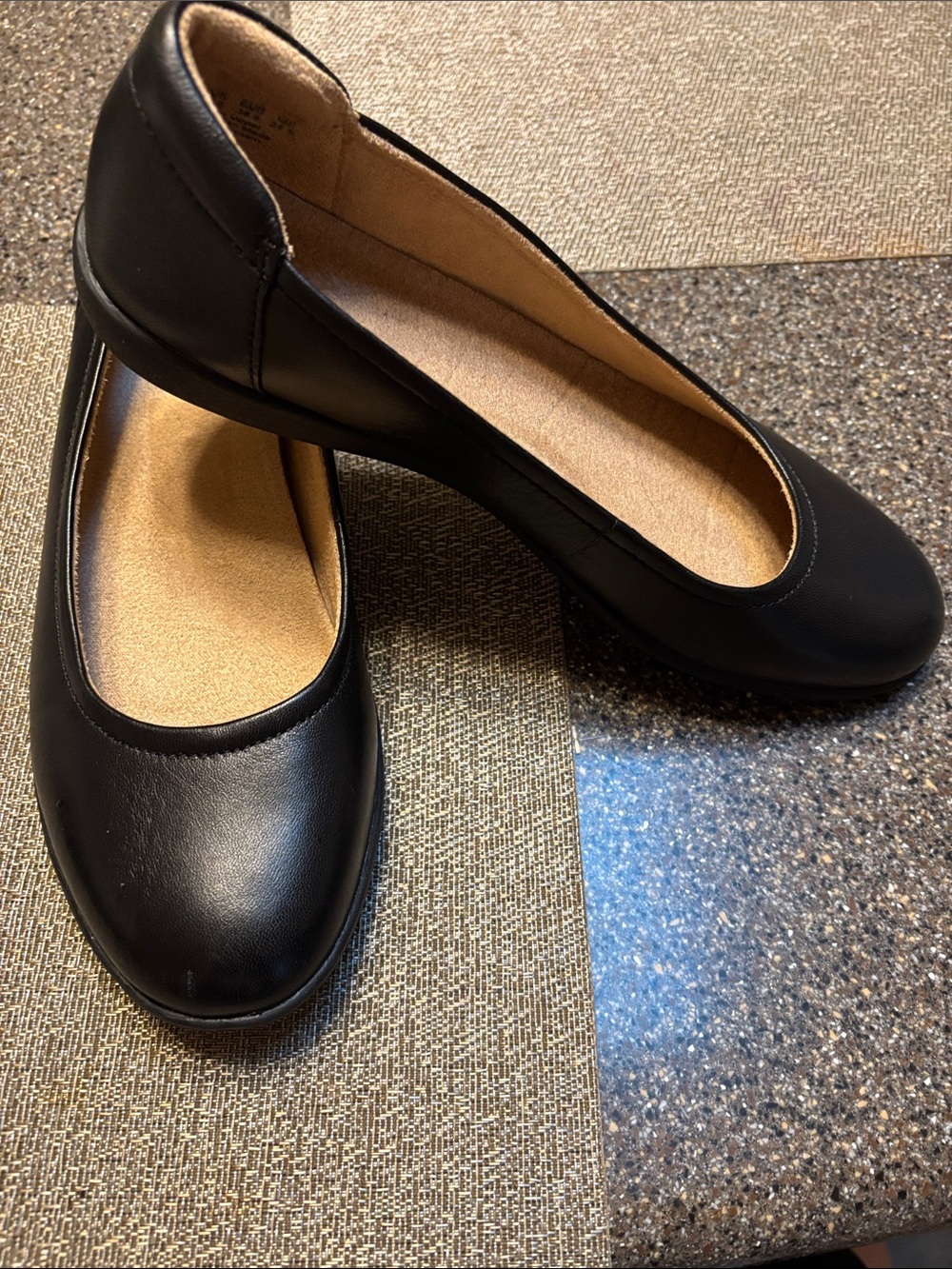 Naturalizer Black Classic Slip-On Flats